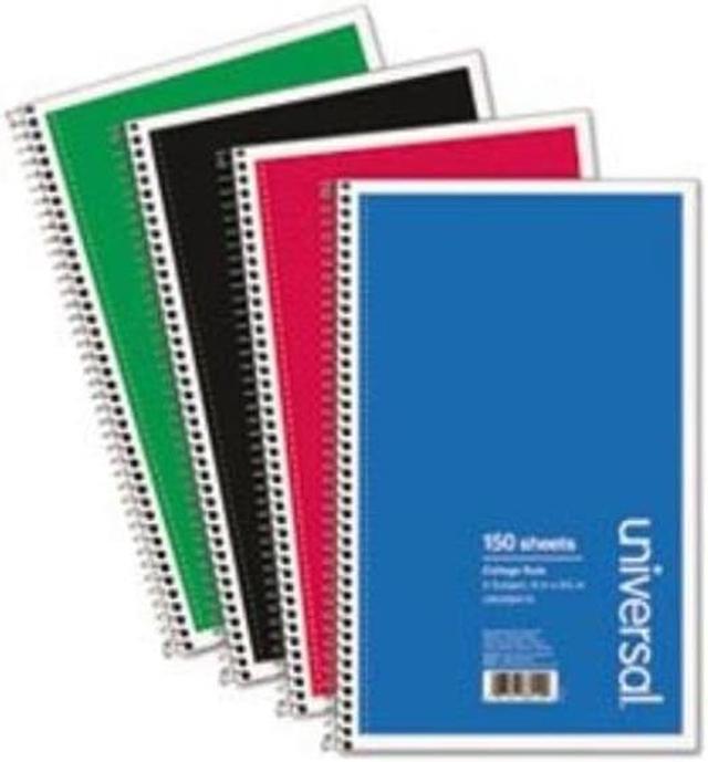 Alt view image 4 of 10 - Wirebound Notebook, 6 x 9-1/2, College Ruled, 150 Sheets, Assorted Col