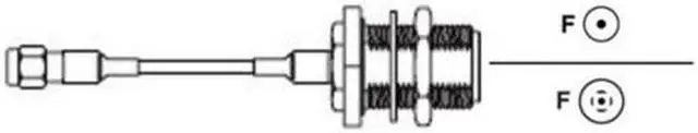 Alt view image 2 of 2 - Zebra (Motorola) 25-85392-01R CBL ASSY:JUMPER,TYPE-N F/RP- SMA M,3.5L