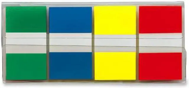 Alt view image 2 of 20 - 3M 680RYGB2 Flags in Portable Dispenser Assorted 160 Flags/Dispenser
