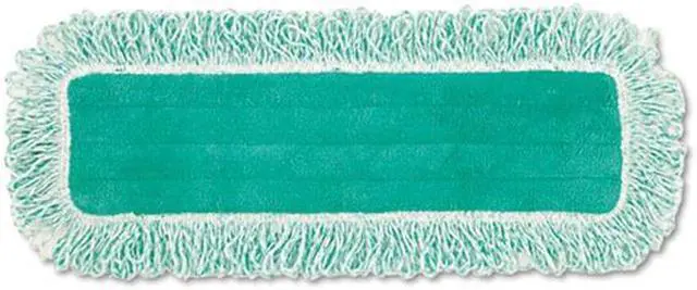 Alt view image 4 of 6 - Rubbermaid - RCP Q418 - Dust Pad w/Fringe, Microfiber, 18 Long, Green, 6/Carton