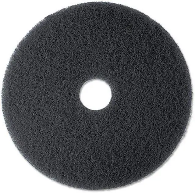 Alt view image 2 of 6 - High Productivity Floor Pad 7300, 19, Black, 5 Pads/Carton