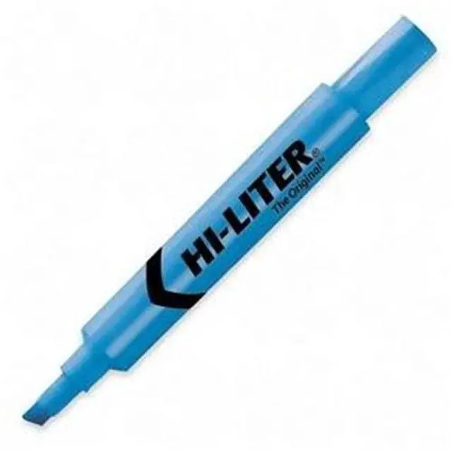 Alt view image 3 of 13 - Avery HI-LITER Desk-Style Highlighter Chisel Tip Fluorescent Blue Ink Dozen 24016