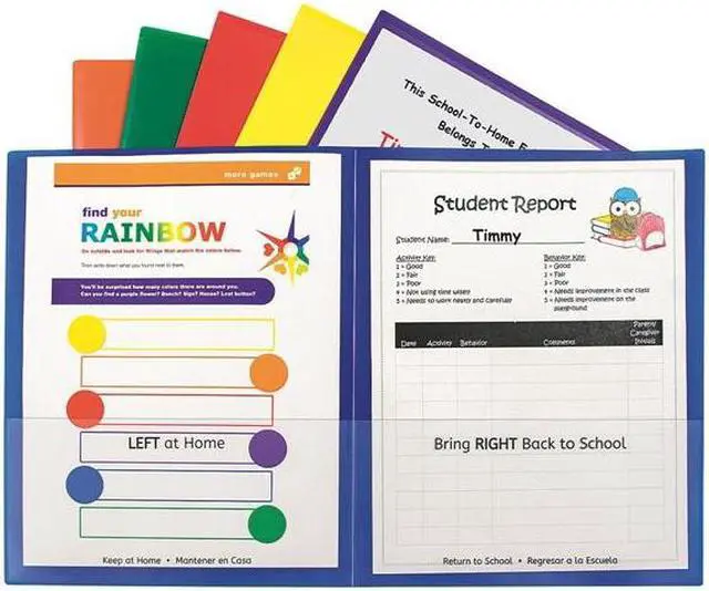 Alt view image 2 of 19 - C-Line Classroom Connector Folders Assorted 6/Pk 32010