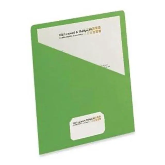 Alt view image 5 of 16 - Smead Slash Jacket 9-3/4"x11-1/2" 25/PK 11 Pt Green 75432