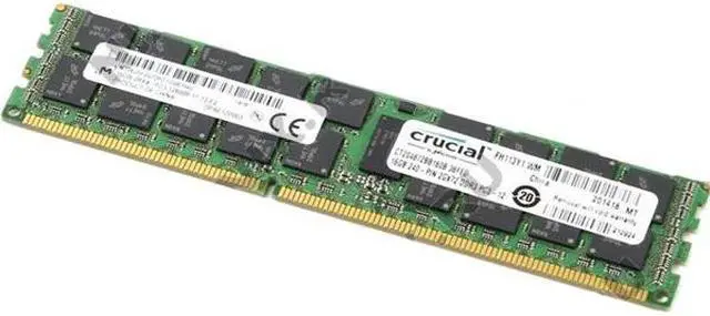 Alt view image 2 of 8 - Crucial 16GB 240-Pin DDR3 SDRAM ECC Registered DDR3 1600 (PC3 12800) Server Memory Model DHCT204872BB160B