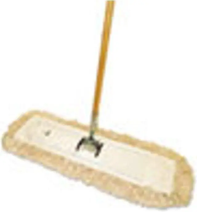 Main image of Boardwalk Cut-End Dust Mop Kit 24 x 5 60" Wood Handle Natural M245C