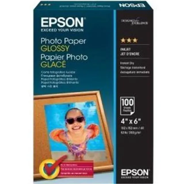 Alt view image 2 of 8 - Epson S042038 Photo Paper - 4" x 6" - Glossy - 100 Sheet - White