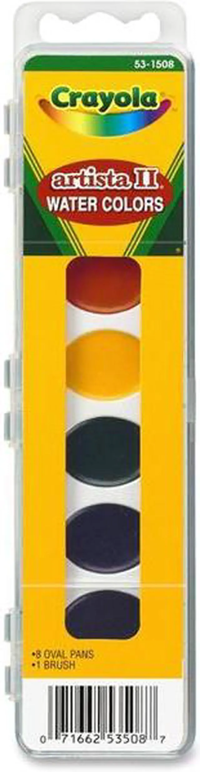 Alt view image 3 of 19 - Crayola Watercolors,8st,Oval,Ast 531508
