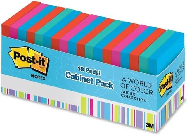Alt view image 3 of 20 - Post-It Notes Note,3x3,18pad Cab,Brites 65418BRCP