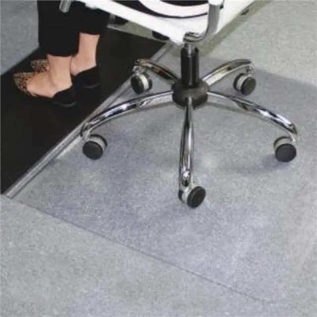 Alt view image 5 of 19 - ES Robbins Sit Stand Mat Carpet or Hard Floors 36 x 53 Clear/Black ESR184612
