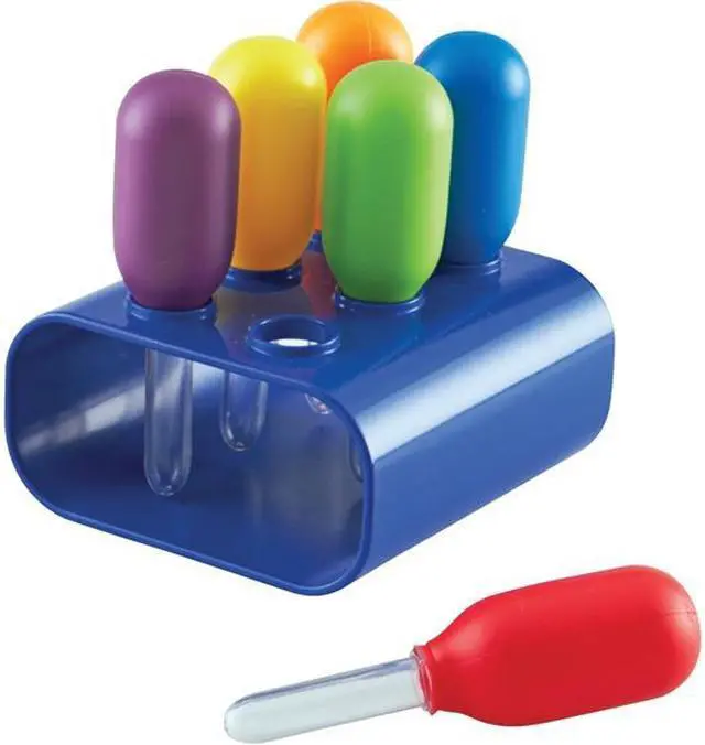 Alt view image 2 of 15 - Learning Resources Primary Science Jumbo Eyedroppers with Stand (LER2779) LER2779 LEARNING RESOURCES