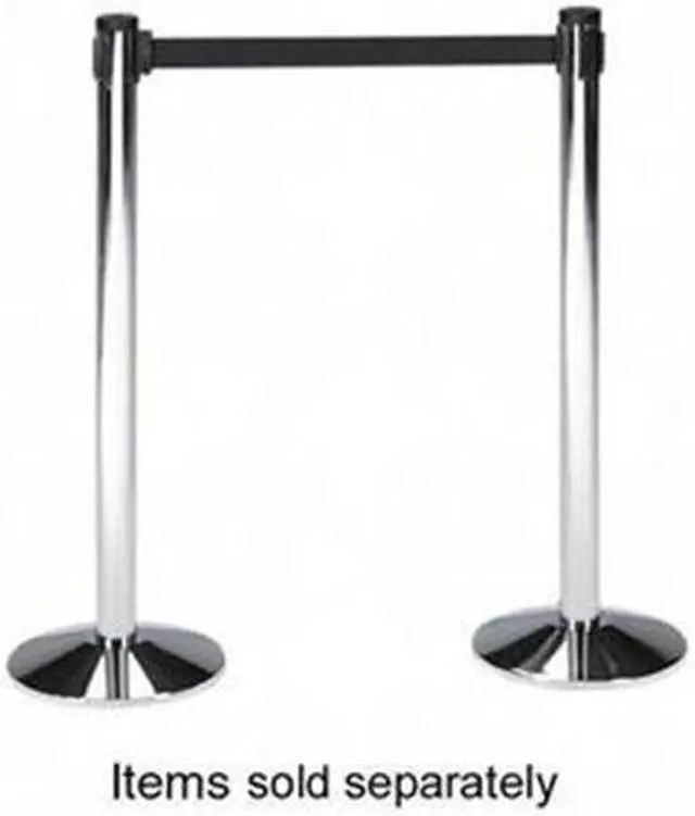 Alt view image 3 of 13 - Tatco 11500 Adjusta-Tape Crowd Control Stanchion Posts  Nylon  40   High  Black  Two per Box