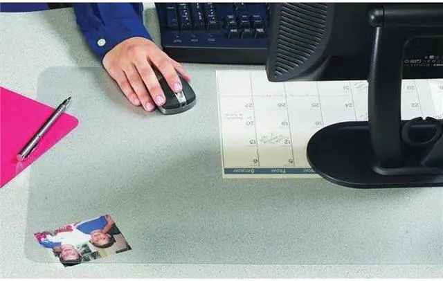 Alt view image 5 of 9 - Artistic KrystalView Desk Pad with Microban Matte 17 x 12 Clear 60740MS