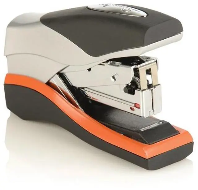 Alt view image 4 of 20 - Swingline Optima 40 Compact Stapler Half Strip 40-Sheet Capacity Black/Silver/Orange 87842