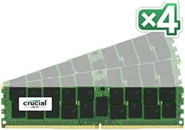 Alt view image 2 of 7 - Crucial 128GB (4 x 32GB) ECC Registered DDR4 2133 (PC4 17000) Server Memory Model CT4K32G4RFD4213