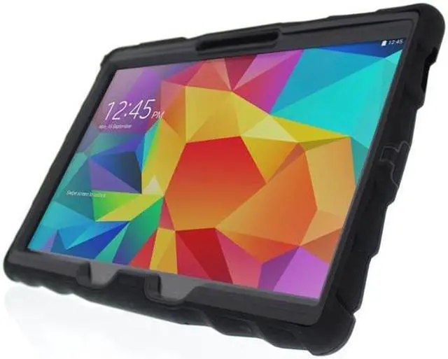 Alt view image 13 of 14 - Gumdrop Cases Hideaway Stand for Samsung Galaxy Tab S 10 Rugged Tablet Case Shock Absorbing Cover Black/Black SM-T800