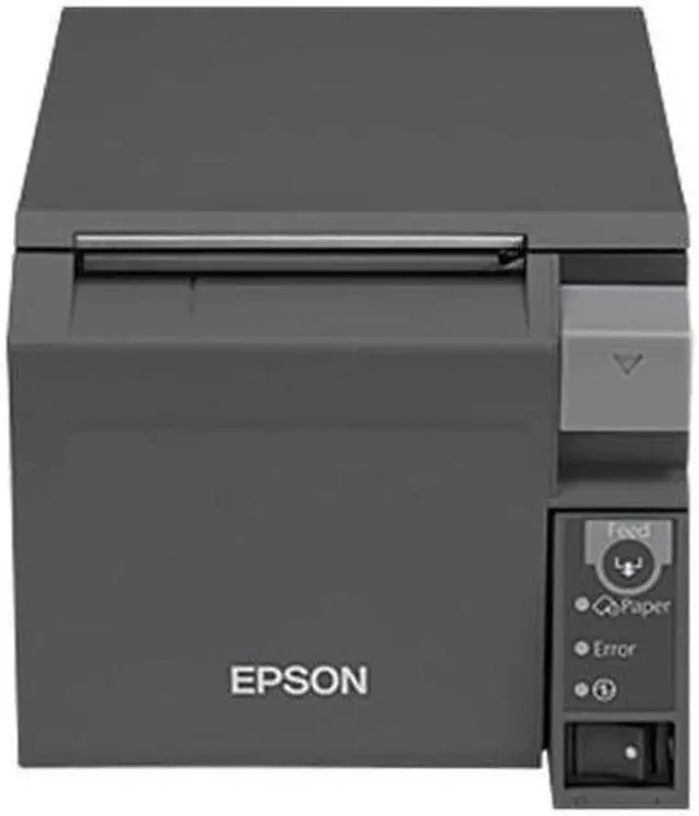 Main image of Epson TM-T70II Front-loading Single-station Thermal Printer, USB, Ethernet, Dark Gray - C31CD38A9801