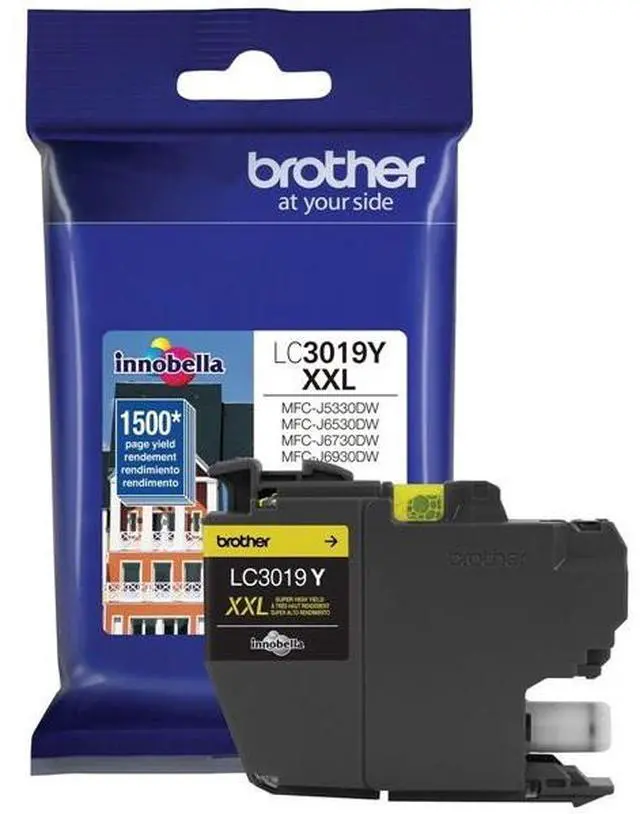Alt view image 5 of 16 - BROTHER INTERNATIONAL CORPORAT LC3019Y SUPER HIGH YIELD XXL YELLOW INKCARTRIDGE