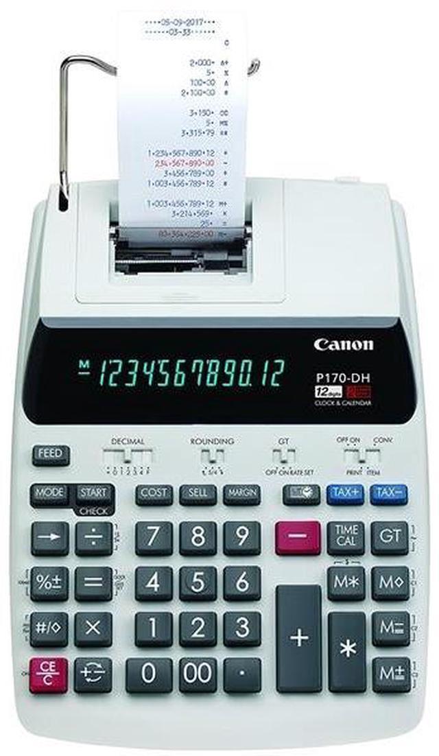 P170-DH-3 Printing Calculator, Black/Red Print, 2.3 Lines/Sec