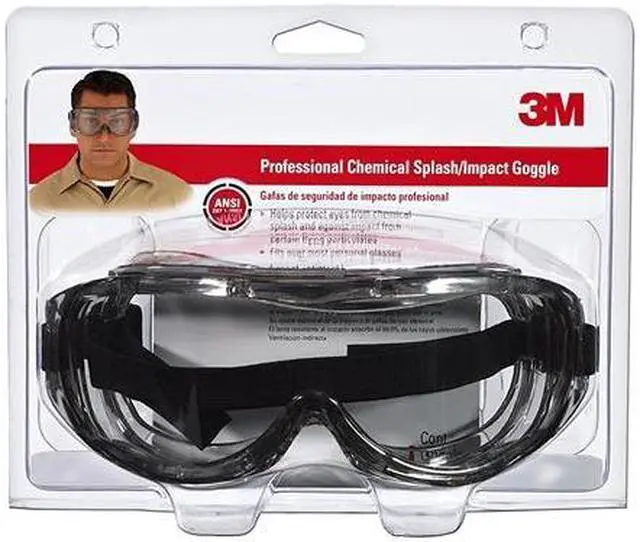 Alt view image 4 of 15 - Tekk Protection Chemical Splash/Impact Goggles - Polycarbonate Lens - 1/ Pack - Clear