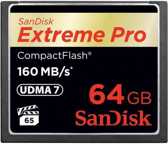 Alt view image 4 of 16 - SanDisk Extreme Pro 64 GB CompactFlash SDCFXPS-064G-A46