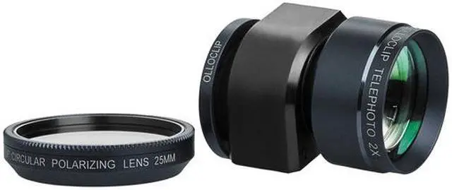 Alt view image 10 of 10 - Olloclip Telephoto Lens with Circular Polarizer for Apple iPhone 5/5S