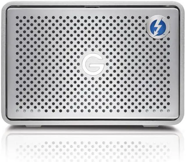 Alt view image 8 of 10 - G-Technology G-RAID 8TB USB 3.0 / 2 x Thunderbolt 2 Desktop External Hard Drive 0G04085 Silver