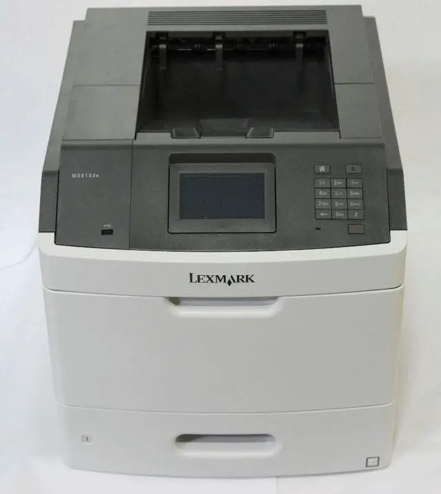 Alt view image 2 of 6 - Lexmark MS810DE Laser Printer - Monochrome - 1200 x 1200 dpi Print - Plain Paper Print - Desktop - 55 ppm Mono Print - 650 sheets Standard Input Capacity - 250000 Duty Cycle - Automatic Duplex ...