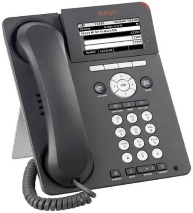 Alt view image 4 of 5 - Avaya 700461197 9620L VoIP IP Telephone - 3.5-inch LCD - Charcoal Grey