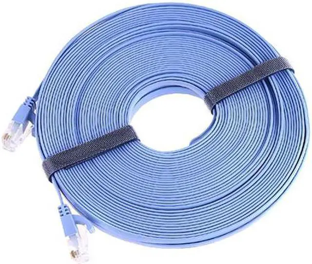 Alt view image 2 of 2 - RJ45 CAT6a Cat6 Flat Ethernet Patch Network Lan Cable 20m