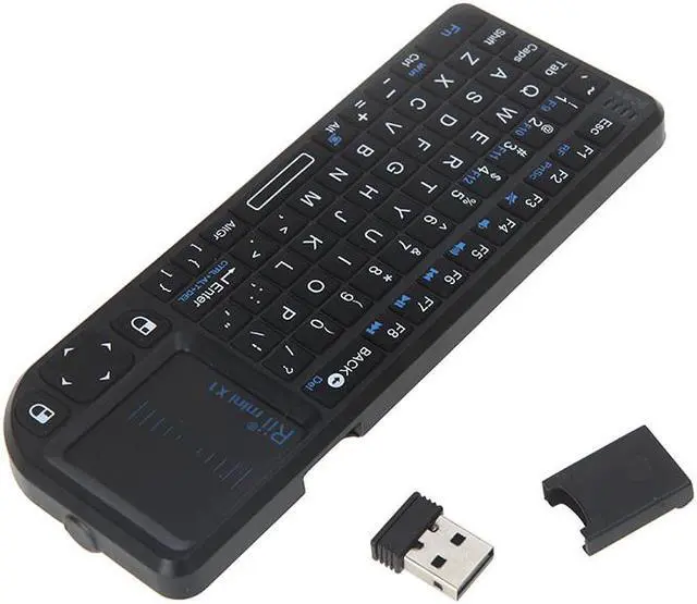 Alt view image 3 of 7 - Rii mini X1 Handheld 2.4G Wireless Keyboard Touchpad Mouse for PC Notebook Smart TV