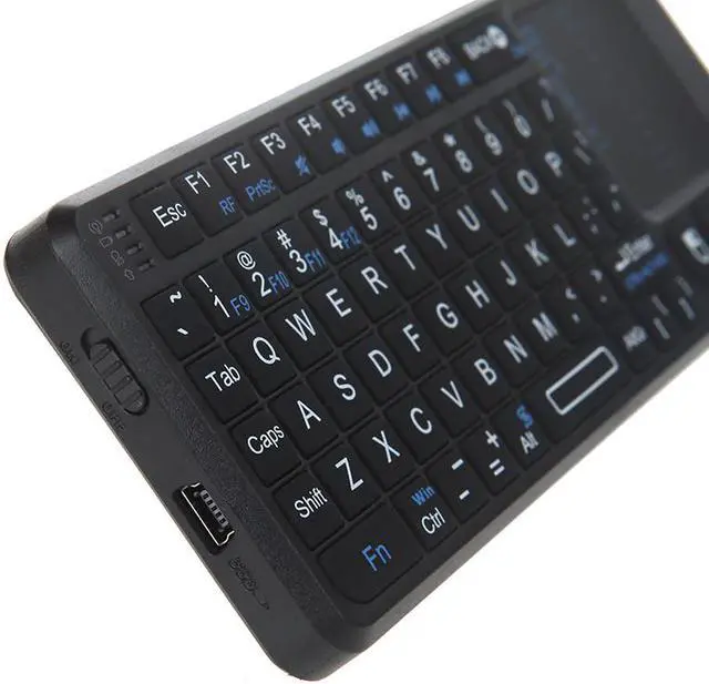 Alt view image 2 of 7 - Rii mini X1 Handheld 2.4G Wireless Keyboard Touchpad Mouse for PC Notebook Smart TV
