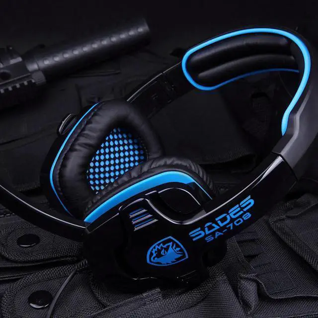 Alt view image 6 of 7 - Sades SA-708 Game Earphone Headset Headphone with Microphone for PC Computer Gaming