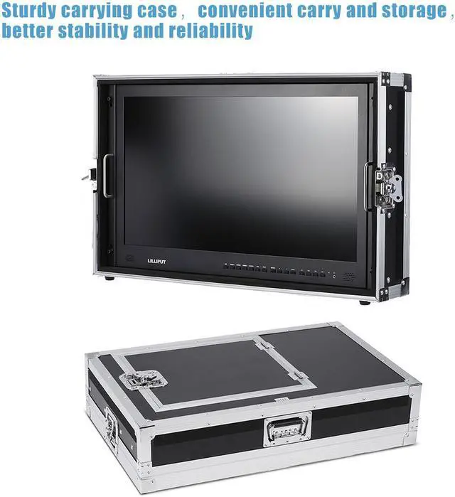 Alt view image 2 of 7 - LILLIPUT BM280-4K 28" Broadcast Ultra-HD 4K Video Monitor 3840 * 2160 Resolution 3G-SDI HDMI 1000:1 High Contrast LED Screen with Carrying Case