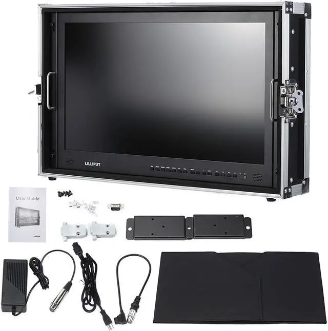 Alt view image 3 of 7 - LILLIPUT BM280-4K 28" Broadcast Ultra-HD 4K Video Monitor 3840 * 2160 Resolution 3G-SDI HDMI 1000:1 High Contrast LED Screen with Carrying Case