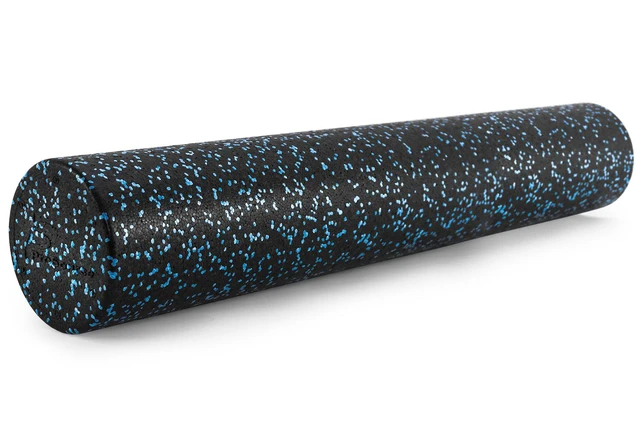 Alt view image 2 of 7 - ProSource High Density Speckled Black Foam Rollers, 36 for Myofascial Release, Pilates, Trigger Point Massage and Muscle Therapy, Black/Blue