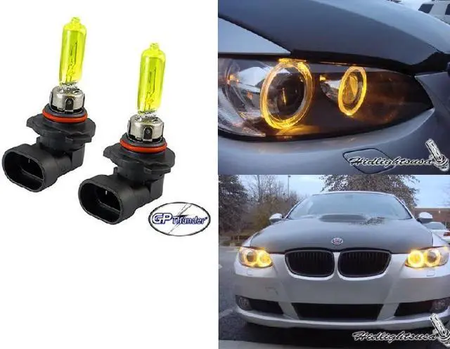 Alt view image 5 of 5 - GP THUNDER 3500K 9005 HB3 65W Golden Yellow Light Bulbs Fog Light High Beam Compatible Honda Lexus Toyota SGP35K-05
