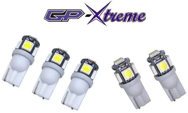 Main image of AUTO LED 194 168 miniature T10 194 168 3288-K LED Bulb, Replacement, T3 Wedge, White, 5 Pack