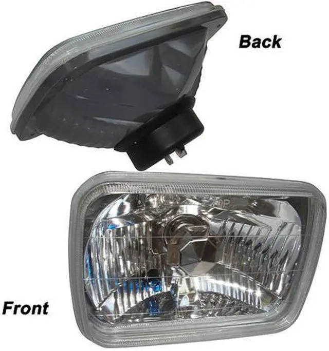 Main image of Old School 7 x 6 ( 7 by 6 ) H6014 H6052 H6054 Sealed Beam Rectangle 7" by 6" inches Diamond Cut Headlight Conversion.