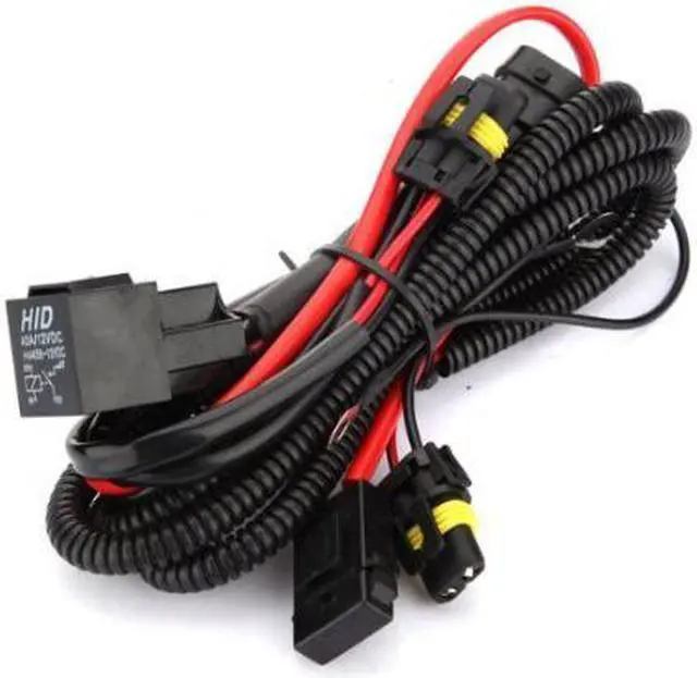 Main image of GP THUNDER HID Conversion Kit Universal Single Beam Relay Wiring Harness Relay Harness Wire Control 12V 35W/55W Light Lamp Controller - H1 H3 H8 H9 H10 H11 9005 9006 5202 880 881 9140 9145