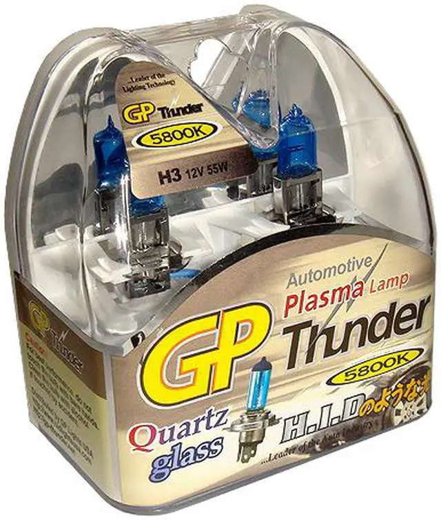 Main image of Authentic GP Thunder™ Sgp58k-H3 5800K 55w Super-white with Quartz Glass Bulbs for Headlamp / Fog / Day Time Runing Lights