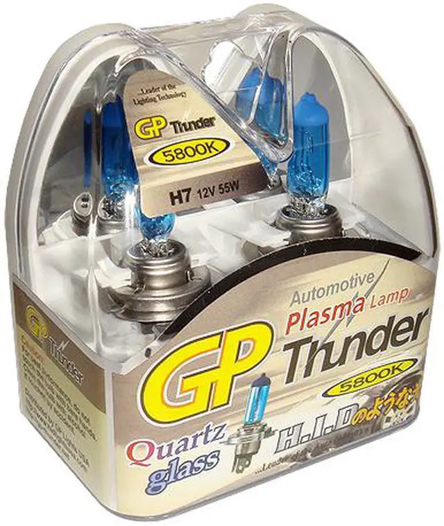 Main image of Authentic GP Thunder™ Sgp58k-H7 5800K 55W Super-white with Quartz Glass Bulbs for Headlamp / Fog / Day Time Runing Lights