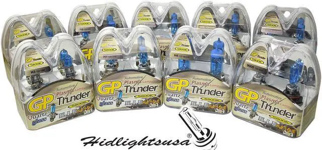 Alt view image 5 of 5 - Authentic GP Thunder™ Sgp58k-H7 5800K 55W Super-white with Quartz Glass Bulbs for Headlamp / Fog / Day Time Runing Lights