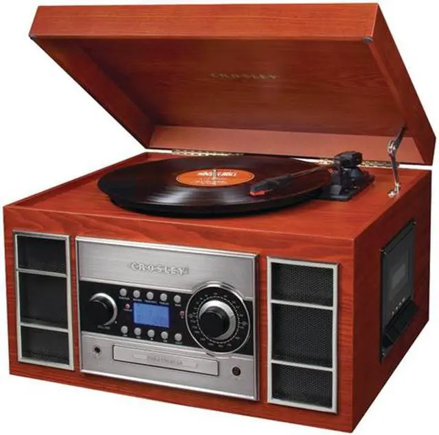 Alt view image 3 of 17 - Crosley Radio CR2413A-PA Memory Master II CD Recorder/USB (Paprika)