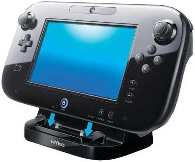 Alt view image 4 of 8 - Nyko Power Stand (Black) - Angled charging dock for Wii U GamePad