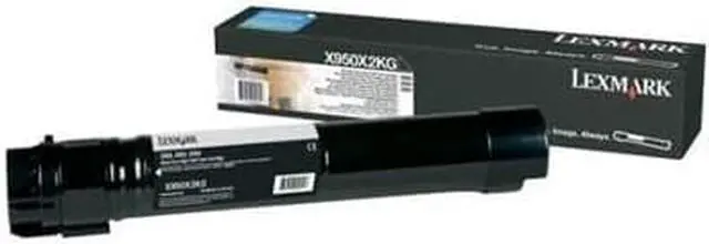 Main image of Lexmark X950X2KG Black Extra High Yield Toner Cartridge for Lexmark X950DE X952DTE X954DHE