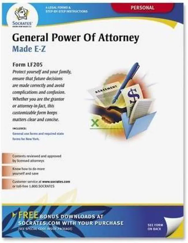 Alt view image 2 of 7 - General Power/Attorney Form Individual Will Handle Finances