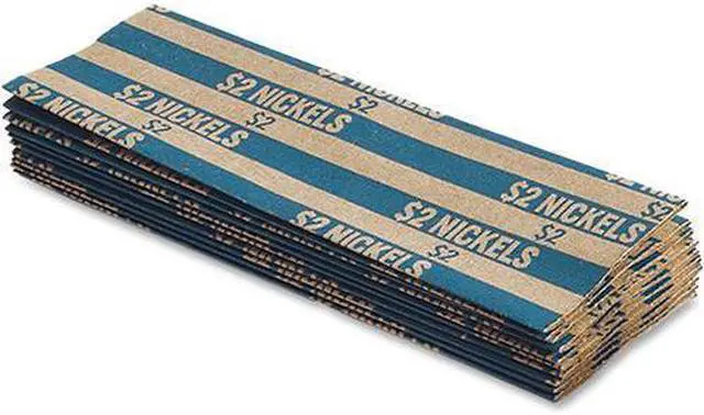 Main image of Coin-Tainer Flat Coin Wrappers Nickels $2 1000 Wrappers/Box 30005
