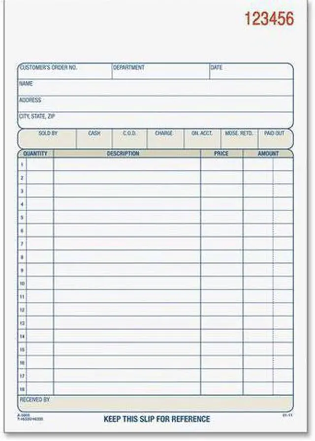 Alt view image 3 of 17 - Adams Carbonless Sales Order Books