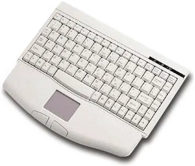 Alt view image 3 of 7 - SolidTek KB-540U White USB Wired Mini Keyboard with Built-in TouchPad